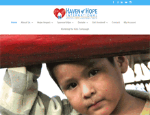 Tablet Screenshot of havenofhopeintl.org